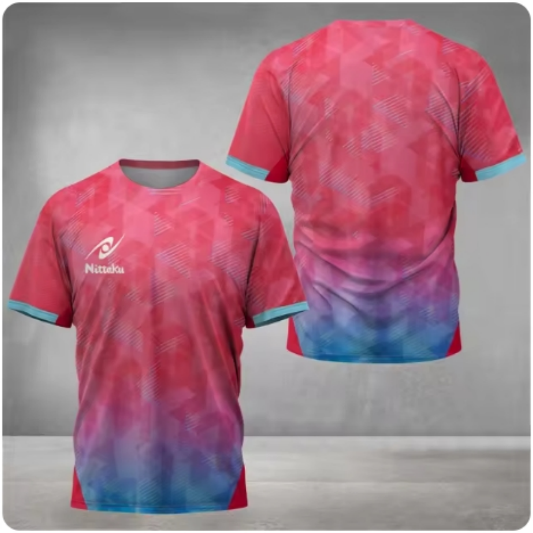 Table Tennis Xu Xin - Nittaku Table Tennis T-shirt Victory Light