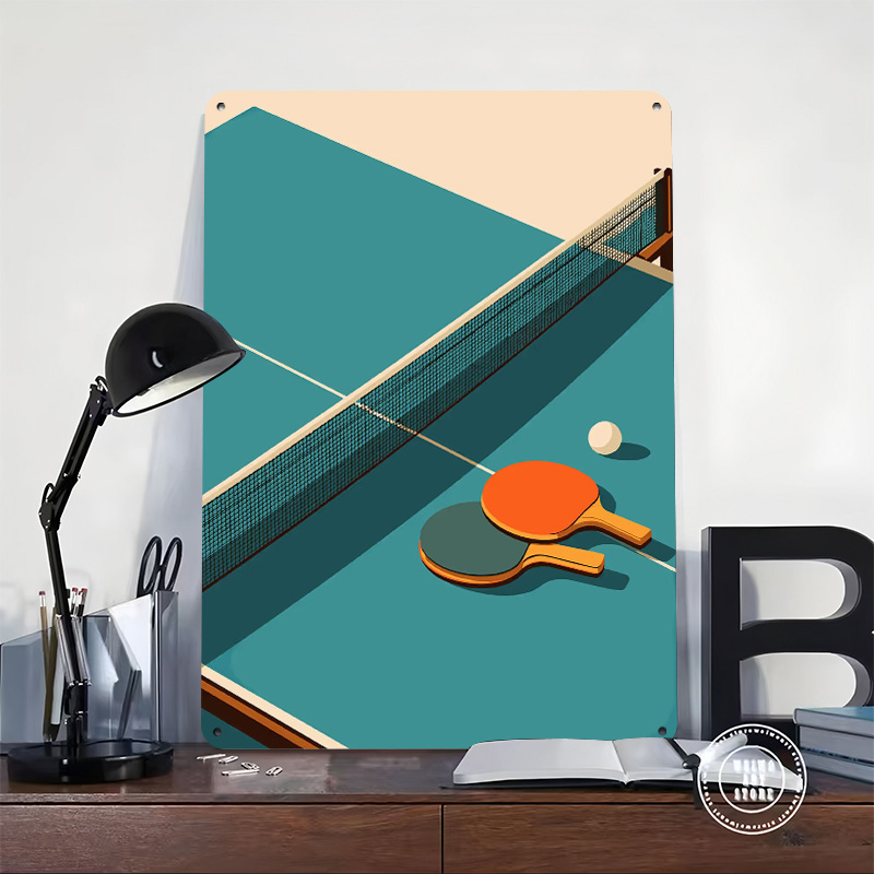Table Tennis Still Life Illust - Table Tennis Illustration reseña y precio