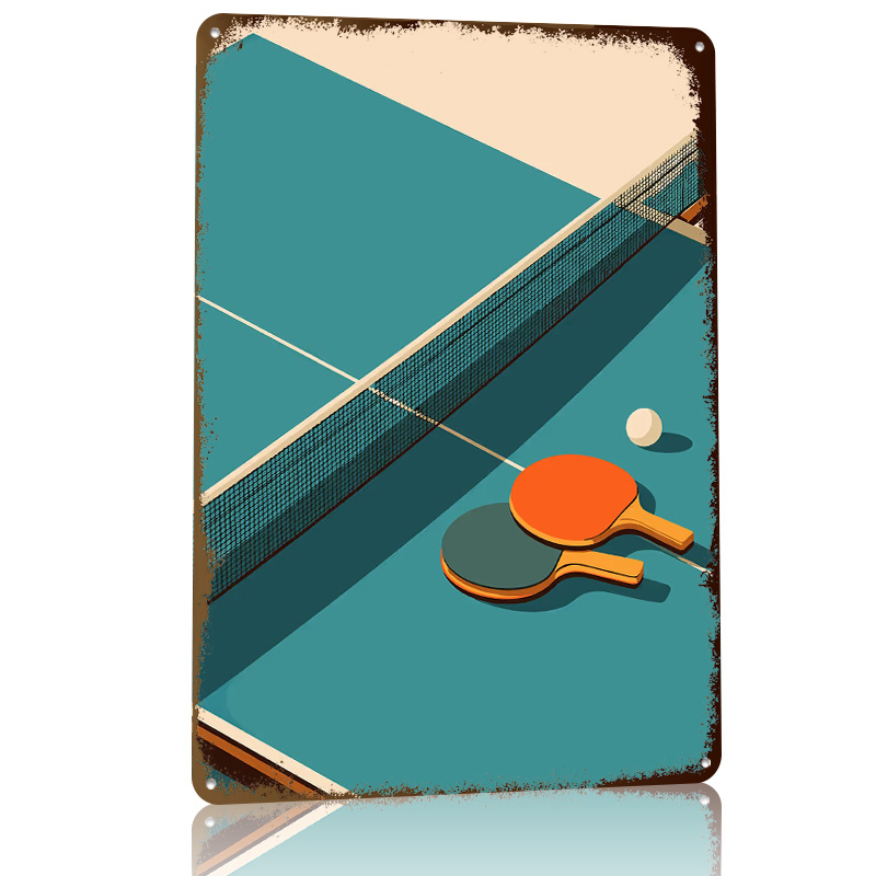 Table Tennis Still Life Illust - Table Tennis Illustration reseña y precio