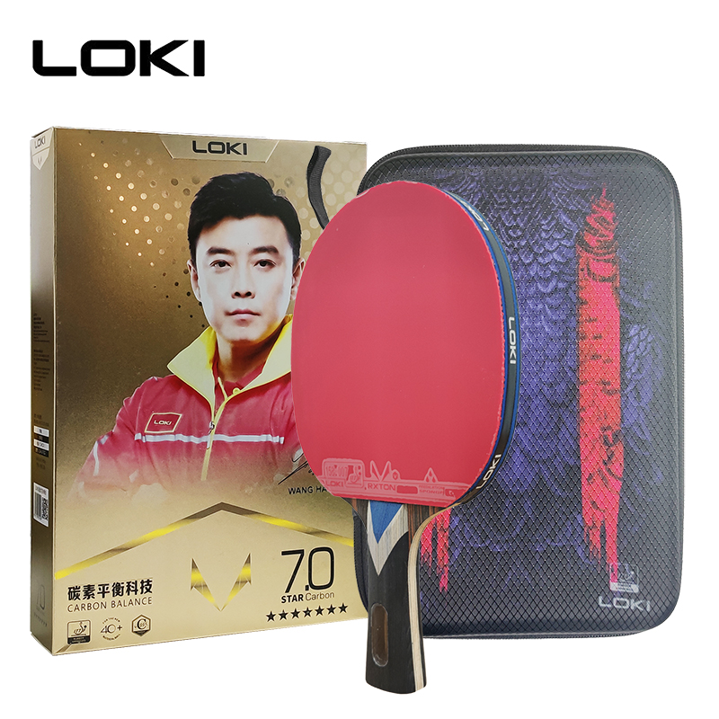 Loki 7 Star Table Tennis Racke - Table Tennis Forehand Rubber reseña y precio