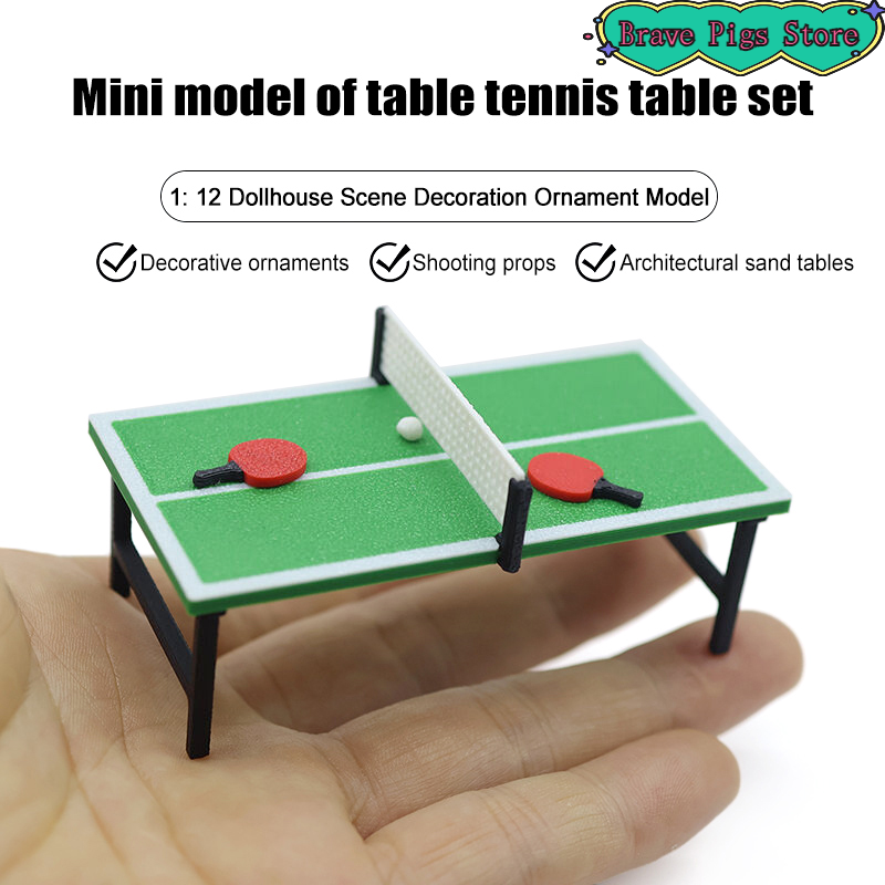 1:12 Miniature Table Tennis Ra - Table Tennis Shop reseña y precio