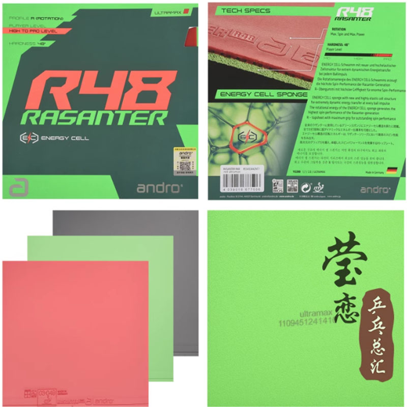 Andro Rasanter R45 47 50 C45 4 - Table Tennis Shop reseña y precio