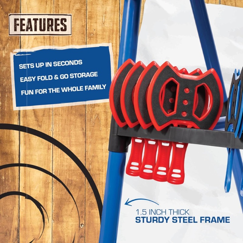 Steel Frame Axe Throwing Targe - Practice Target Board reseña y precio