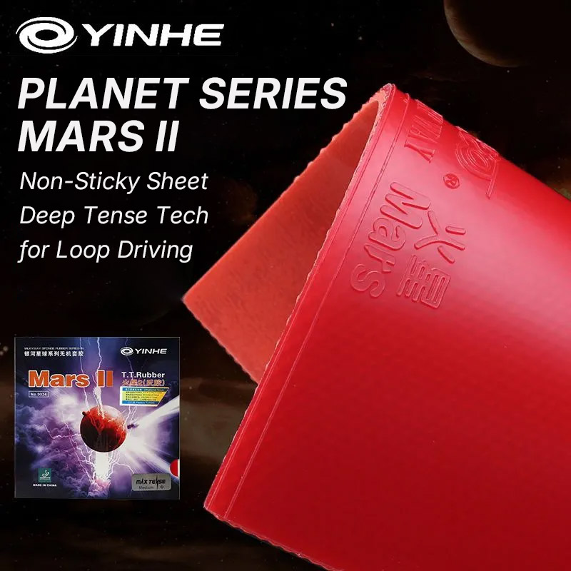 YINHE MARS 2 Table Tennis Rubb - Table Tennis Zhang Jike reseña y precio