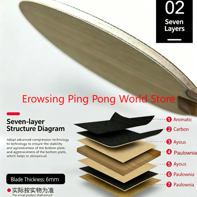 Shenlong Wood ALC Carbon Table - Table Tennis Xu Xin reseña y precio