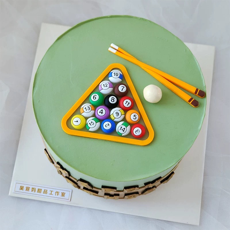 Billiard Cake Birthday Decorat - Table Tennis Shop reseña y precio