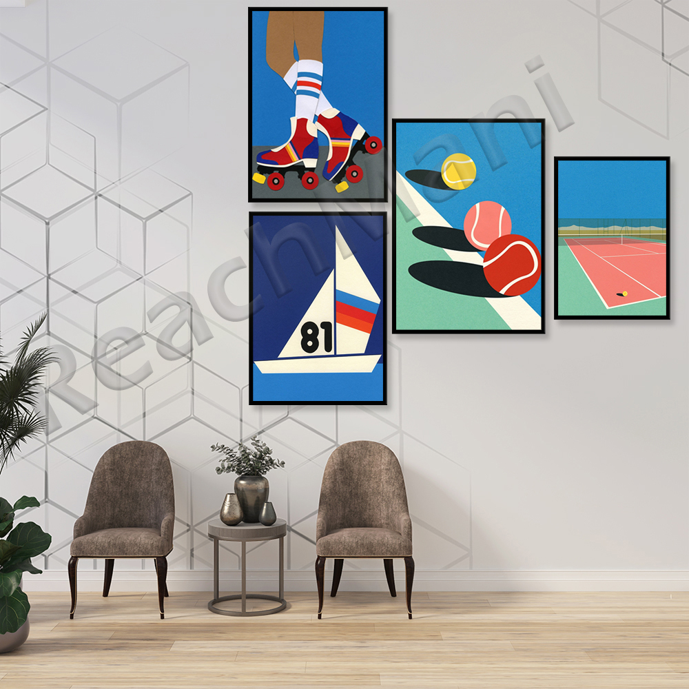 Table tennis poster,sport illu - Table Tennis Illustration reseña y precio