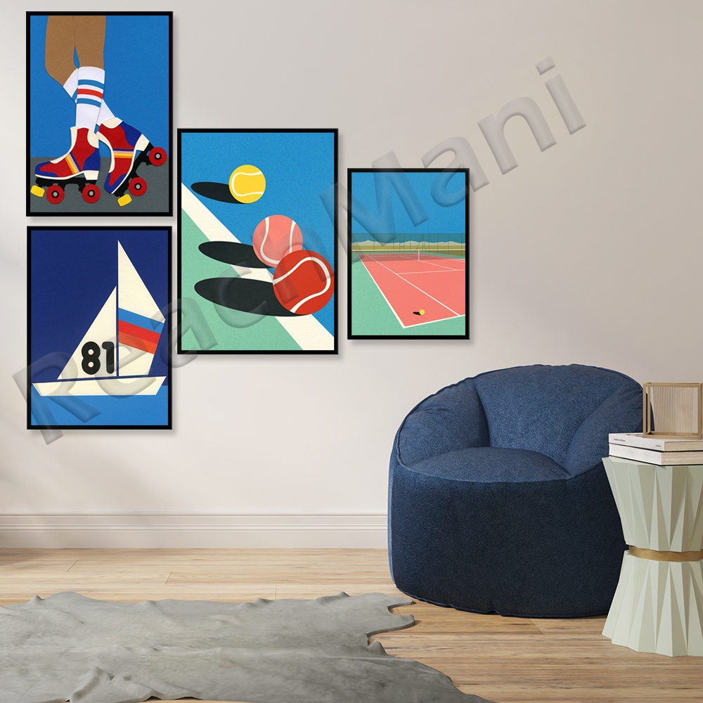 Table tennis poster,sport illu - Table Tennis Illustration reseña y precio