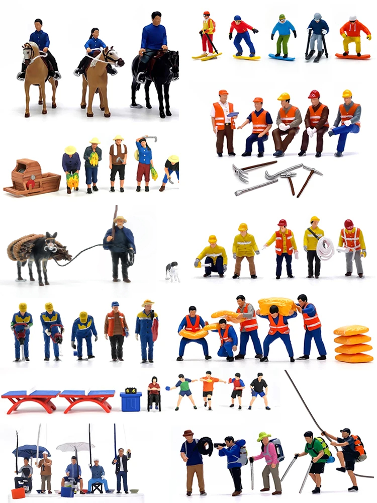 HO 1:87 Painted Figures HO Sca - Table Tennis Shop reseña y precio