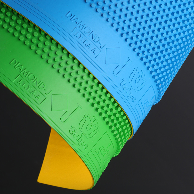 New TULPE Green Blue Red Table - Table Tennis Forehand Rubber reseña y precio